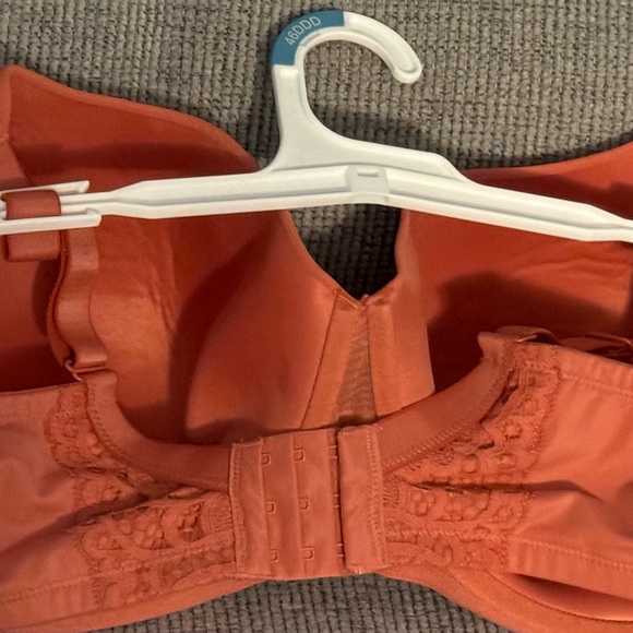 Balconette Coverage Lightly Lined UNDERWIRE BRA 46DDD - Faded Rose Terracotta * - Picture 4 of 14